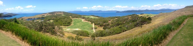 The Story of Hamilton Island Golf Club Front Nine Panorama